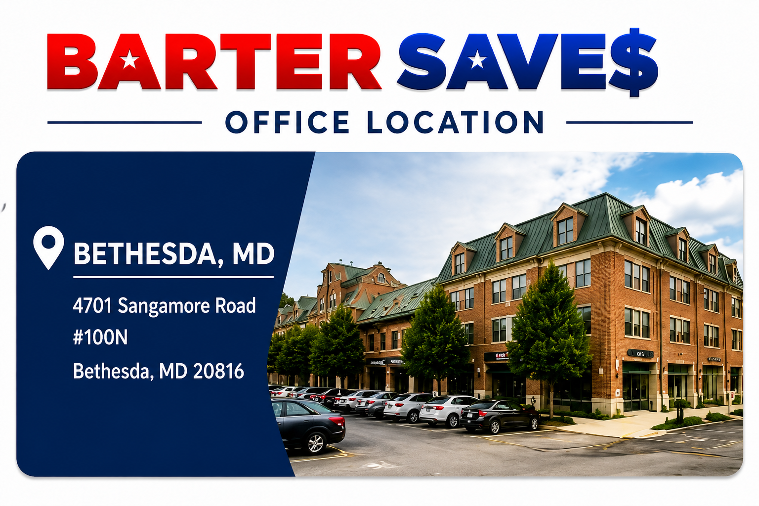 BarterSaves regional office serving Prince George's County, MD